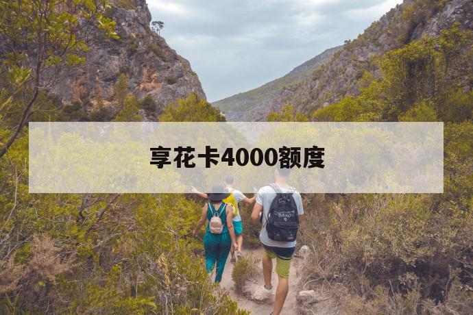 享花卡4000额度 第1张 享花卡4000额度 第1张