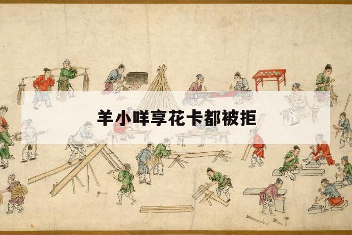羊小咩享花卡都被拒 第1张 羊小咩享花卡都被拒 第1张