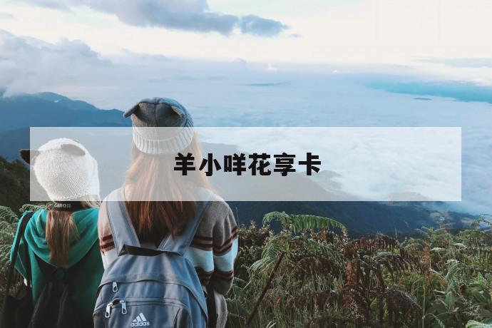 羊小咩花享卡 第1张 羊小咩花享卡 第1张