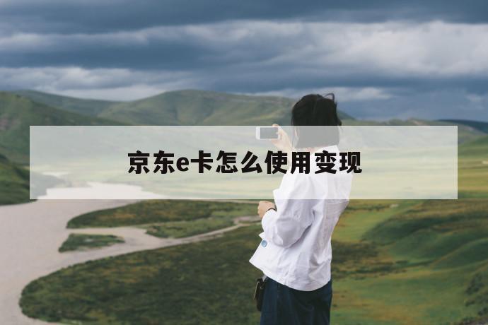 京东e卡怎么使用变现 第1张 京东e卡怎么使用变现 第1张