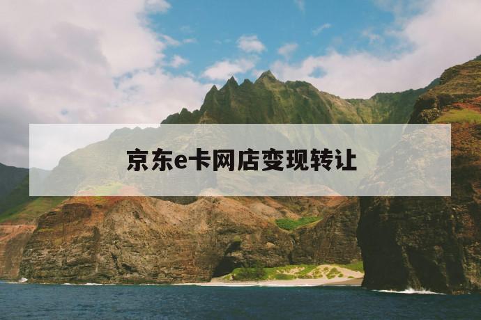 京东e卡网店变现转让 第1张 京东e卡网店变现转让 第1张