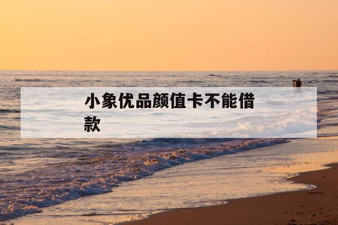 小象优品颜值卡不能借款 第1张 小象优品颜值卡不能借款 第1张