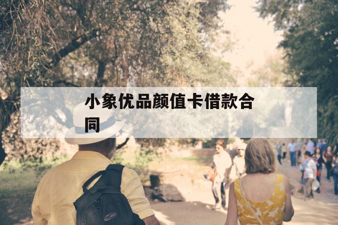 小象优品颜值卡借款合同 第1张 小象优品颜值卡借款合同 第1张