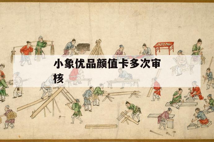 小象优品颜值卡多次审核 第1张