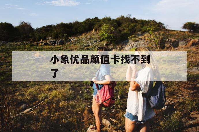 小象优品颜值卡找不到了 第1张 小象优品颜值卡找不到了 第1张
