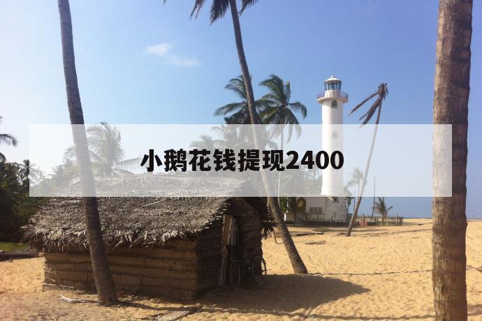 小鹅花钱提现2400 第1张 小鹅花钱提现2400 第1张
