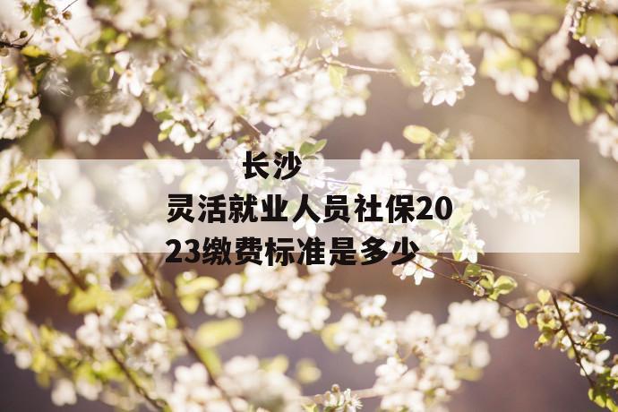 长沙灵活就业人员社保2023缴费标准是多少
第1张
长沙灵活就业人员社保2023缴费标准是多少
第1张