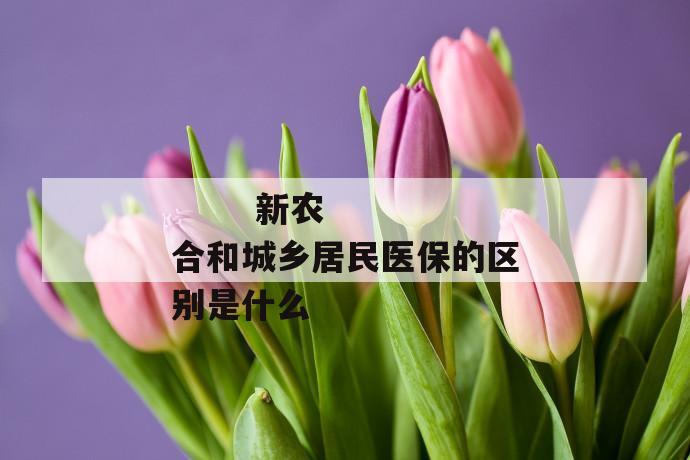 新农合和城乡居民医保的区别是什么
第1张
新农合和城乡居民医保的区别是什么
第1张