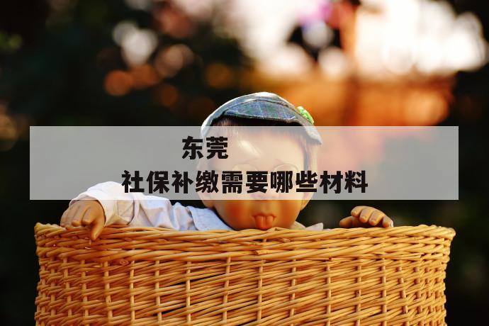 东莞社保补缴需要哪些材料
第1张
东莞社保补缴需要哪些材料
第1张