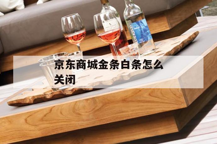 京东商城金条白条怎么关闭 第1张 京东商城金条白条怎么关闭 第1张