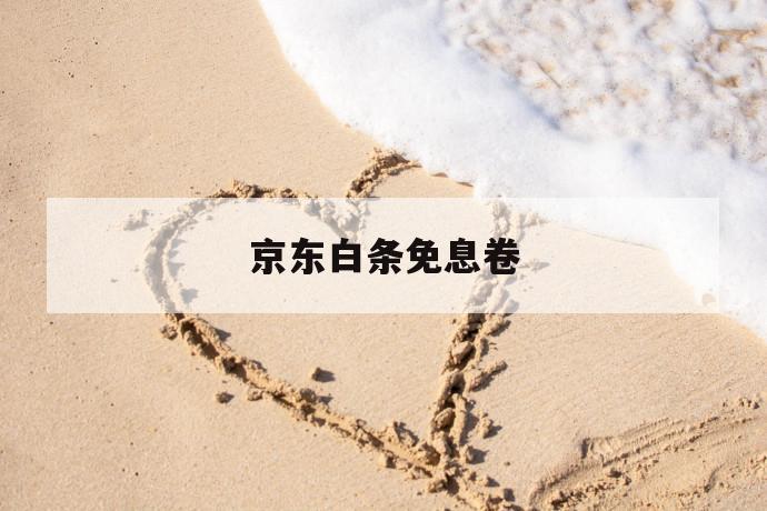京东白条免息卷 第1张 京东白条免息卷 第1张