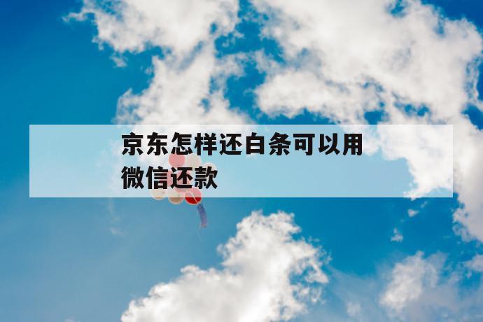 京东怎样还白条可以用微信还款 第1张 京东怎样还白条可以用微信还款 第1张