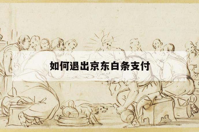 如何退出京东白条支付 第1张 如何退出京东白条支付 第1张