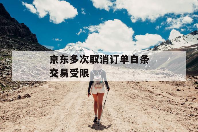 京东多次取消订单白条交易受限 第1张 京东多次取消订单白条交易受限 第1张