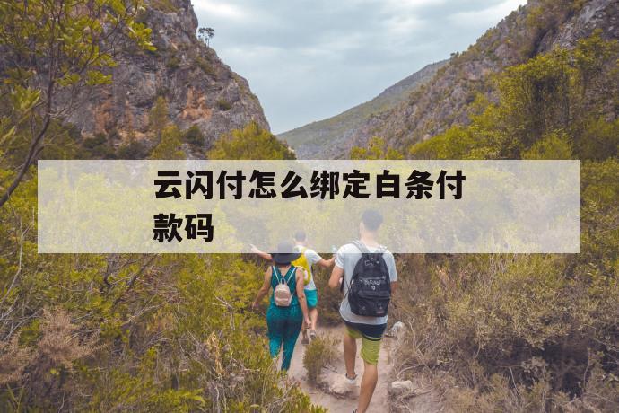 云闪付怎么绑定白条付款码 第1张 云闪付怎么绑定白条付款码 第1张