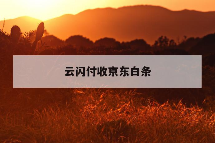 云闪付收京东白条 第1张 云闪付收京东白条 第1张