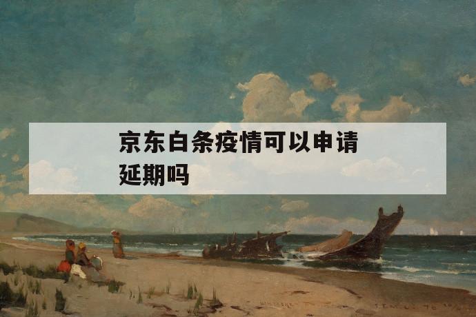 京东白条疫情可以申请延期吗 第1张 京东白条疫情可以申请延期吗 第1张