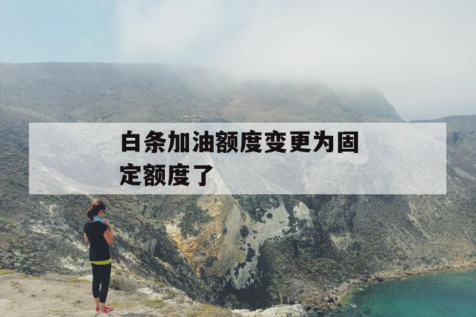 白条加油额度变更为固定额度了 第1张 白条加油额度变更为固定额度了 第1张