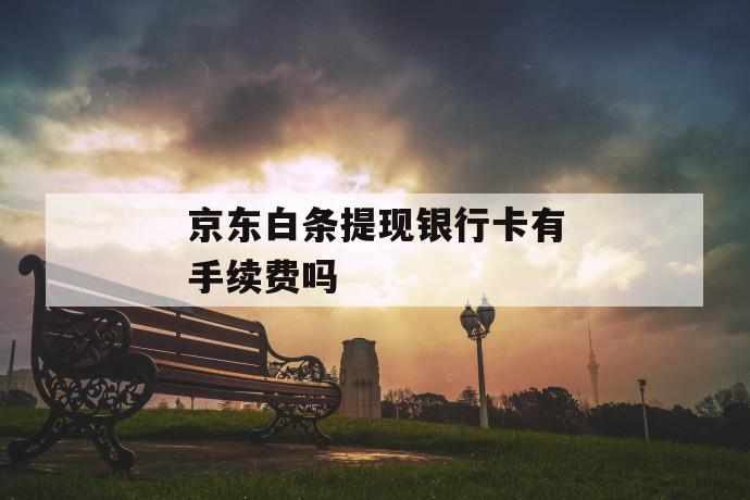 京东白条提现银行卡有手续费吗 第1张 京东白条提现银行卡有手续费吗 第1张