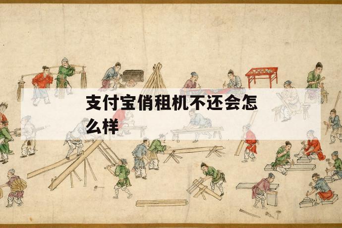 支付宝俏租机不还会怎么样 第1张 支付宝俏租机不还会怎么样 第1张