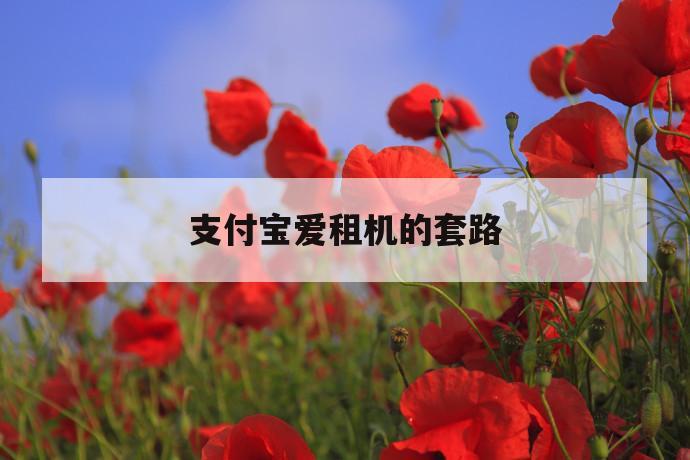 支付宝爱租机的套路 第1张 支付宝爱租机的套路 第1张