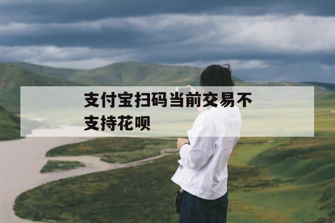支付宝扫码当前交易不支持花呗 第1张 支付宝扫码当前交易不支持花呗 第1张
