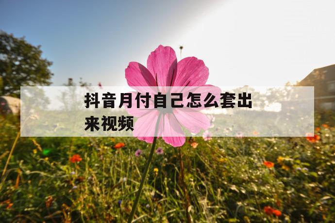 抖音月付自己怎么套出来视频 第1张 抖音月付自己怎么套出来视频 第1张
