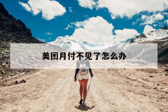 美团月付不见了怎么办 第1张 美团月付不见了怎么办 第1张
