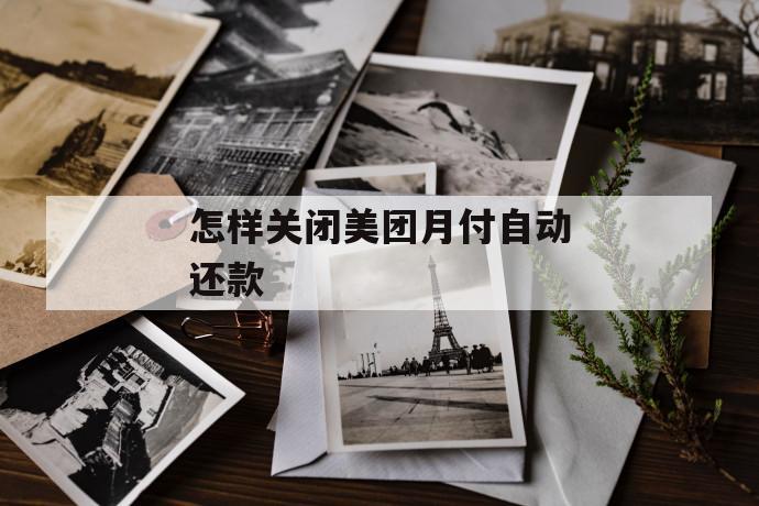 怎样关闭美团月付自动还款 第1张 怎样关闭美团月付自动还款 第1张