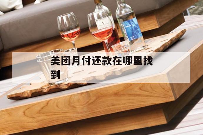 美团月付还款在哪里找到 第1张 美团月付还款在哪里找到 第1张