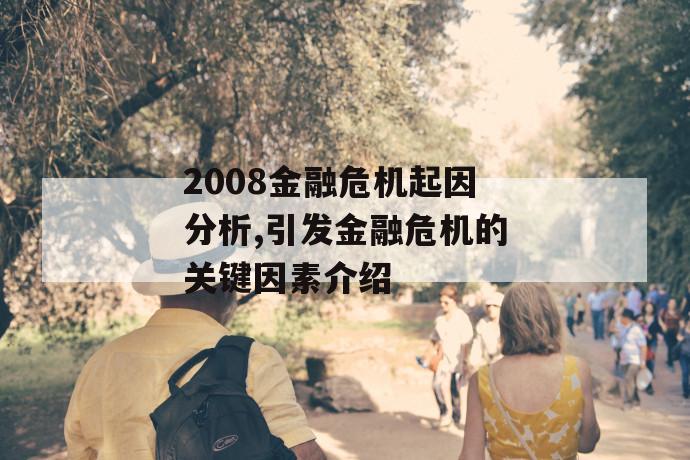 2008金融危机起因分析,引发金融危机的关键因素介绍 2008金融危机起因分析,引发金融危机的关键因素介绍