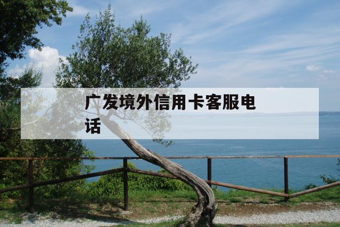 广发境外信用卡客服电话 第1张 广发境外信用卡客服电话 第1张
