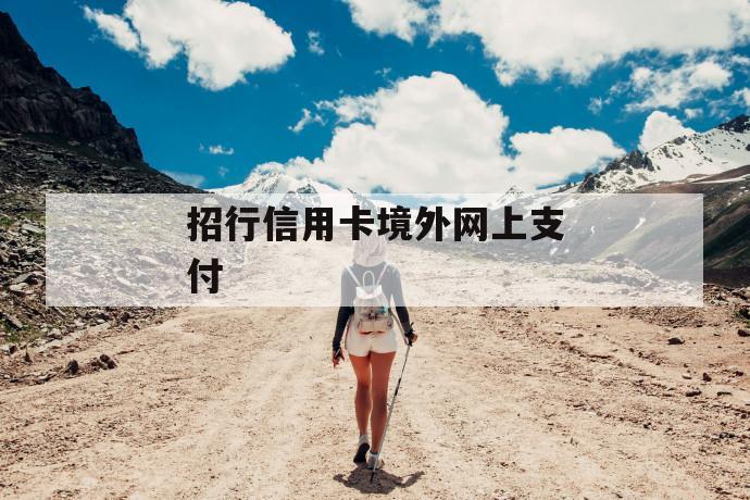 招行信用卡境外网上支付 第1张 招行信用卡境外网上支付 第1张