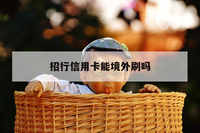 招行信用卡能境外刷吗 第1张 招行信用卡能境外刷吗 第1张
