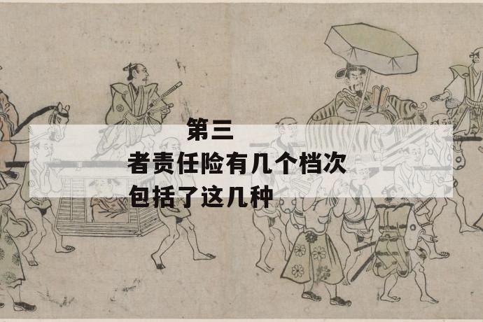 第三者责任险有几个档次 包括了这几种
第三者责任险有几个档次 包括了这几种