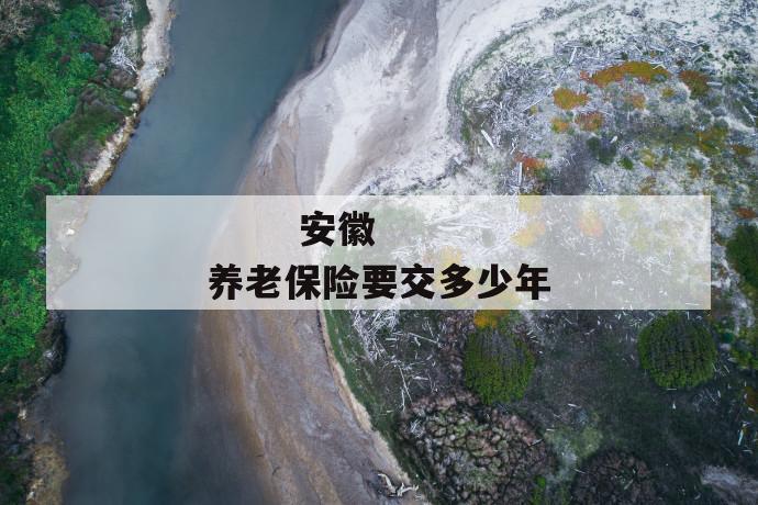 安徽养老保险要交多少年
安徽养老保险要交多少年