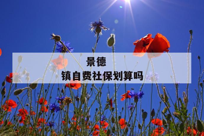 景德镇自费社保划算吗
景德镇自费社保划算吗