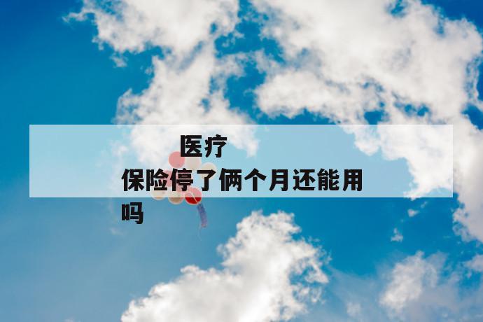医疗保险停了俩个月还能用吗
医疗保险停了俩个月还能用吗