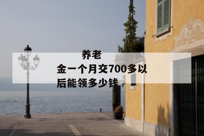 养老金一个月交700多以后能领多少钱
养老金一个月交700多以后能领多少钱